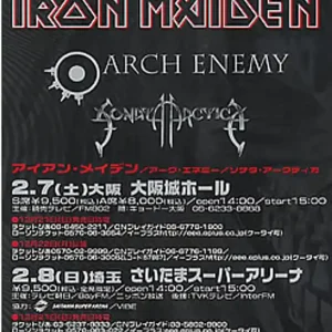 Seasonal Sale Iron Maiden Dance On Death Japanese Tour Japanese Promo Handbill