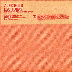 Brand New Alex Gold L.A. Today UK Promo CD single